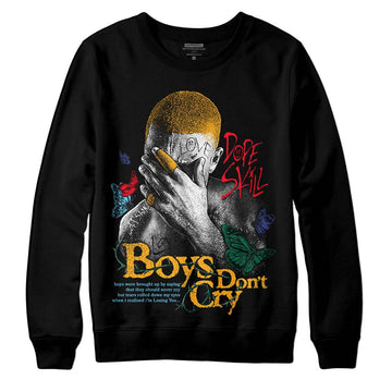 Jordan 1 Mid GS 'Six Championships' DopeSkill Sweatshirt Boys Don't Cry Graphic Streetwear - Black