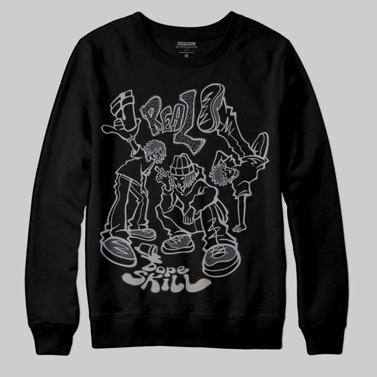 Jordan 3 Retro Black Cat DopeSkill Sweatshirt Real Y2K Players Graphic Streetwear - Black