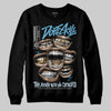 Jordan 4 Denim “Worn Blue” DopeSkill Sweatshirt The Mouth With No Droughts Graphic Streetwear - Black