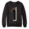 Jordan 1 Retro High OG Palomino DopeSkill Sweatshirt No.1 Graphic Streetwear - Black