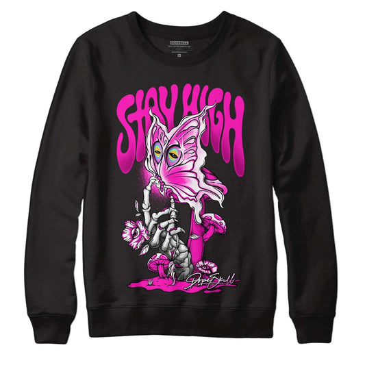 Dunk Low GS “Active Fuchsia” DopeSkill Sweatshirt Stay High Graphic Streetwear - Black