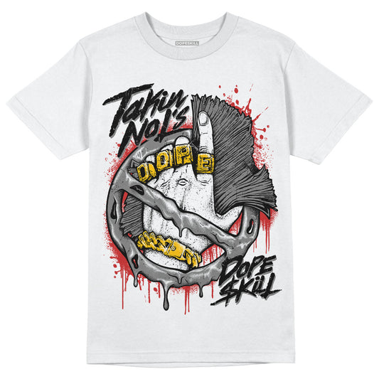 Jordan 1 High OG “Black/White” DopeSkill T-Shirt Takin No L's Graphic Streetwear - White 