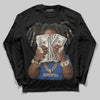 Jordan 1 Low Travis Scott x Fragment DopeSkill Long Sleeve T-Shirt Rich Youth Graphic Streetwear - Black