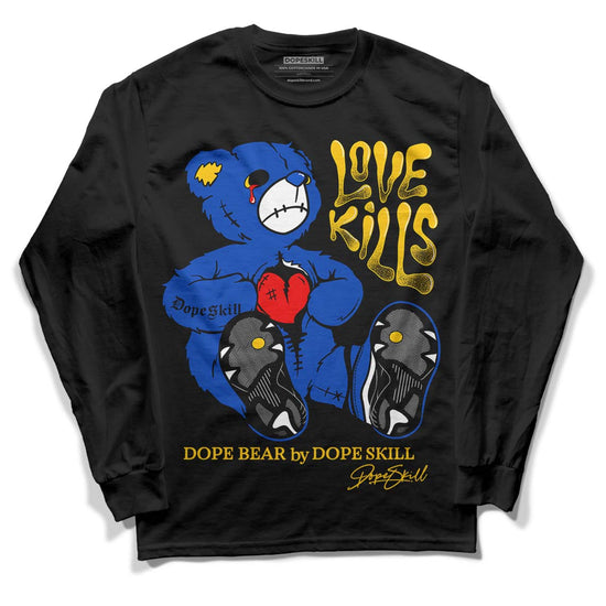 Jordan 14 “Laney” DopeSkill Long Sleeve T-Shirt Love Kills Graphic Streetwear - Black