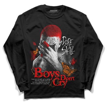 Jordan 1 Retro High OG "Satin Bred" DopeSkill Long Sleeve T-Shirt Boys Don't Cry Graphic Streetwear - Black