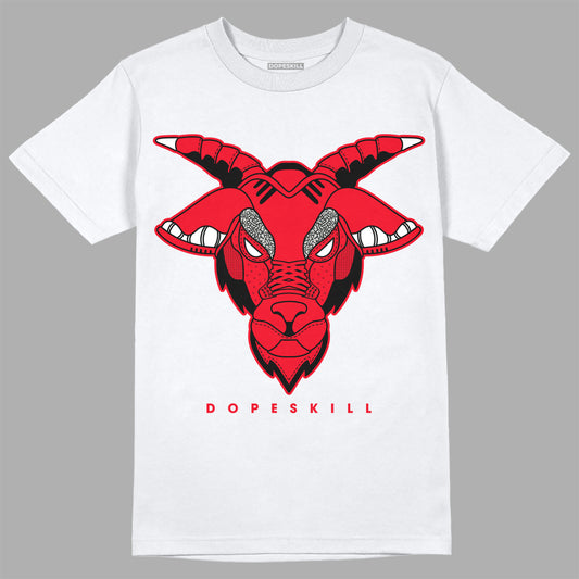 AJ 4 Red Thunder DopeSkill T-shirt Sneaker Goat Graphic