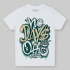 Jordan 4 Retro Oxidized Green DopeSkill Toddler Kids T-shirt No Days Off Graphic Streetwear - White 