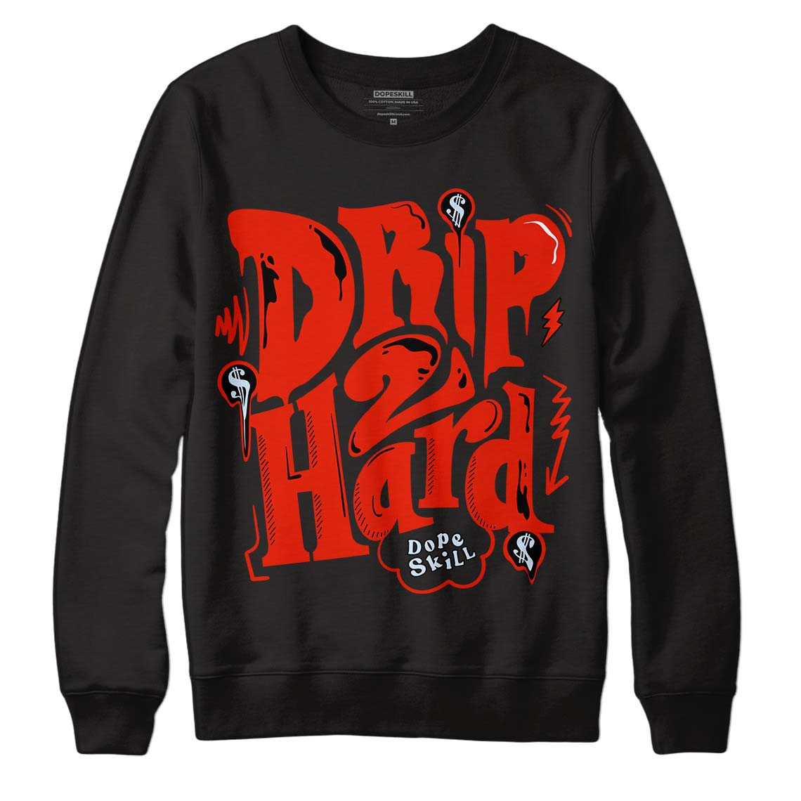 Jordan 6 Retro Toro Bravo DopeSkill Sweatshirt Drip Too Hard Graphic Streetwear - Black