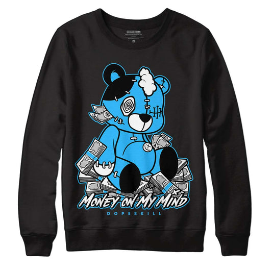 Jordan 1 High Retro OG “University Blue” DopeSkill Sweatshirt MOMM Bear Graphic Streetwear - Black