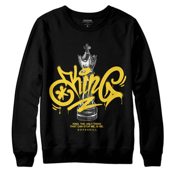 Jordan 4 Thunder DopeSkill Sweatshirt King Chess Graphic Streetwear - Black