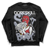 Jordan 4 “Bred Reimagined” DopeSkill Long Sleeve T-Shirt Stay It Busy Graphic Streetwear - Black