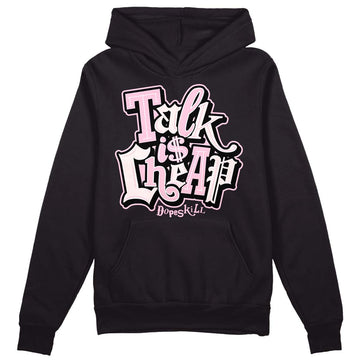 Dunk Low LX Pink Foam DopeSkill Hoodie Sweatshirt Talk Is Chip Graphic Streetwear - Black