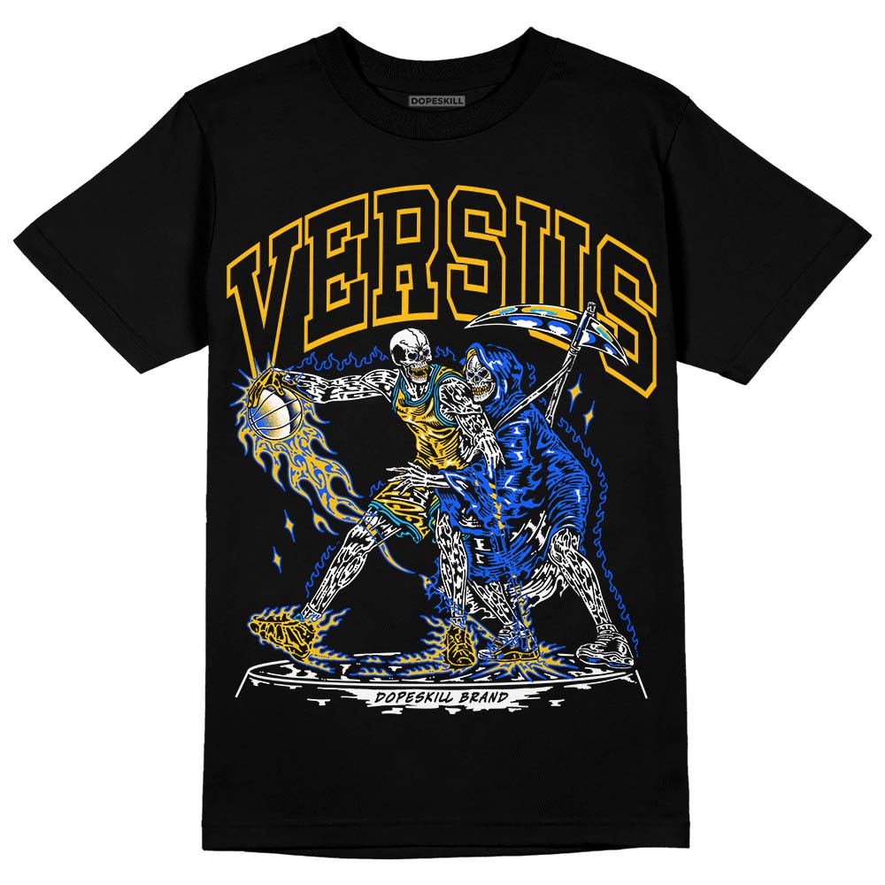 Royal Blue Sneakers DopeSkill T-Shirt VERSUS Graphic Streetwear - Black