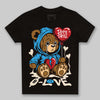 Jordan 1 High OG “UNC” Reimagined DopeSkill Toddler Kids T-shirt Broken Bear Graphic Streetwear - Black