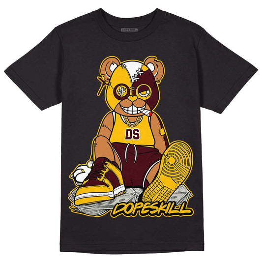 Dunk Yellow Bordeaux DopeSkill T-Shirt Greatest Graphic Streetwear - Black