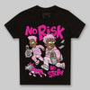 Dunk Low Triple Pink DopeSkill Toddler Kids T-shirt No Risk No Story Graphic Streetwear - Black