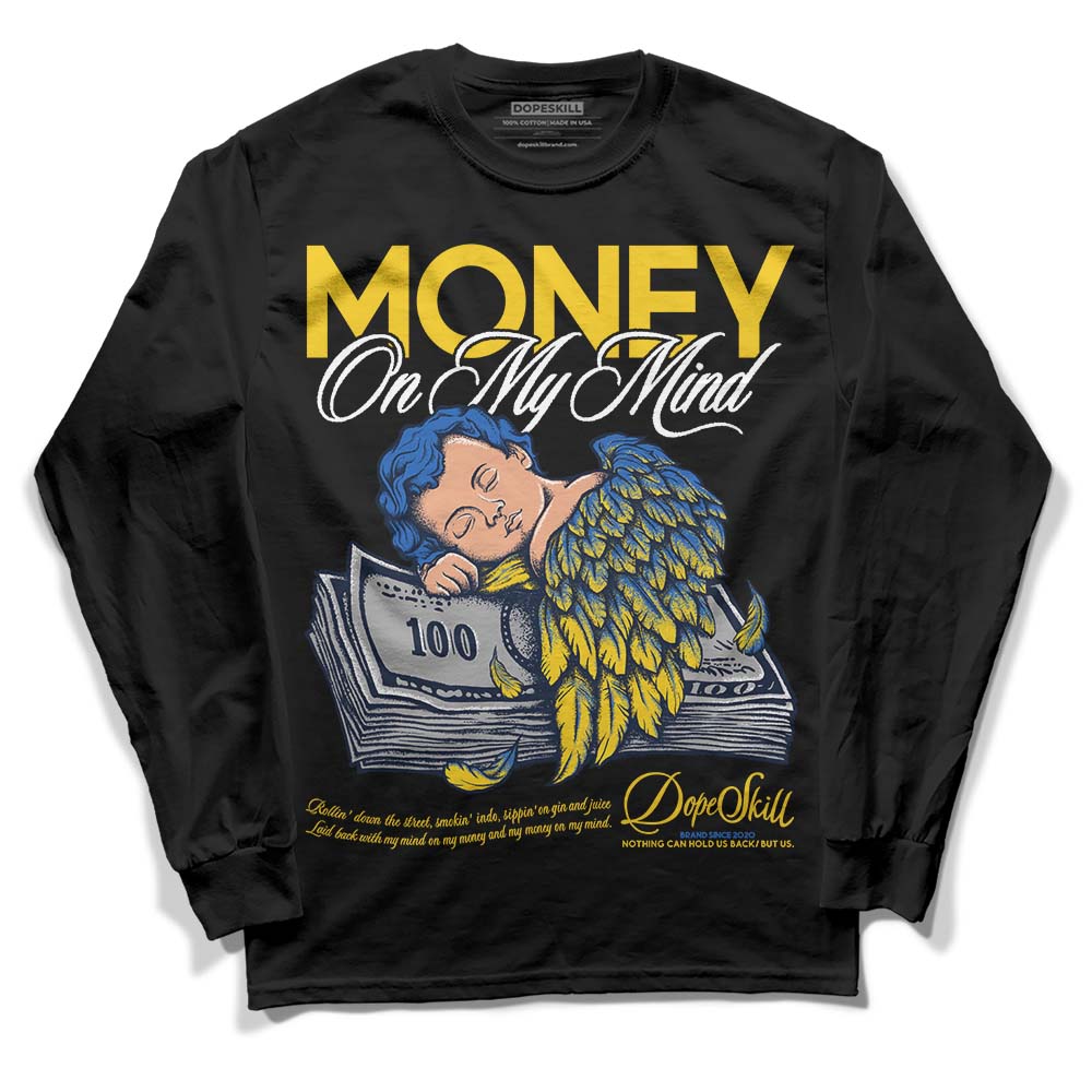 Dunk Low Vintage “Michigan” DopeSkill Long Sleeve T-Shirt MOMM Graphic Streetwear - Black