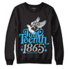 Jordan 2 Low "University Blue" DopeSkill Sweatshirt Juneteenth 1865 Graphic Streetwear - Black