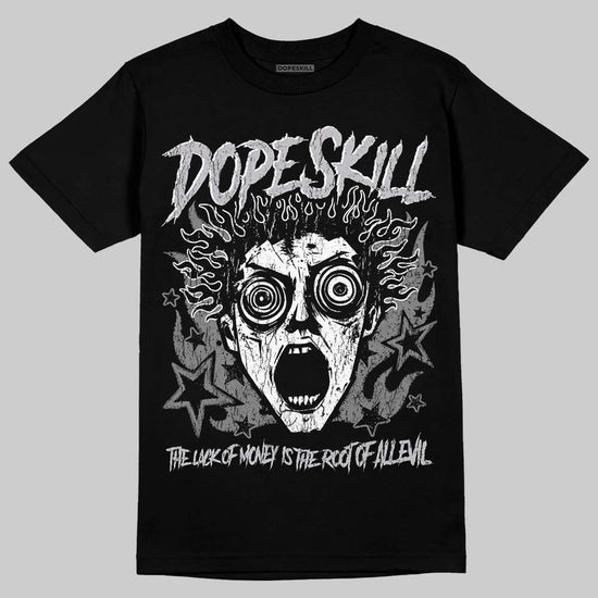 Grey Sneakers DopeSkill T-Shirt Root of Evil Graphic Streetwear - Black