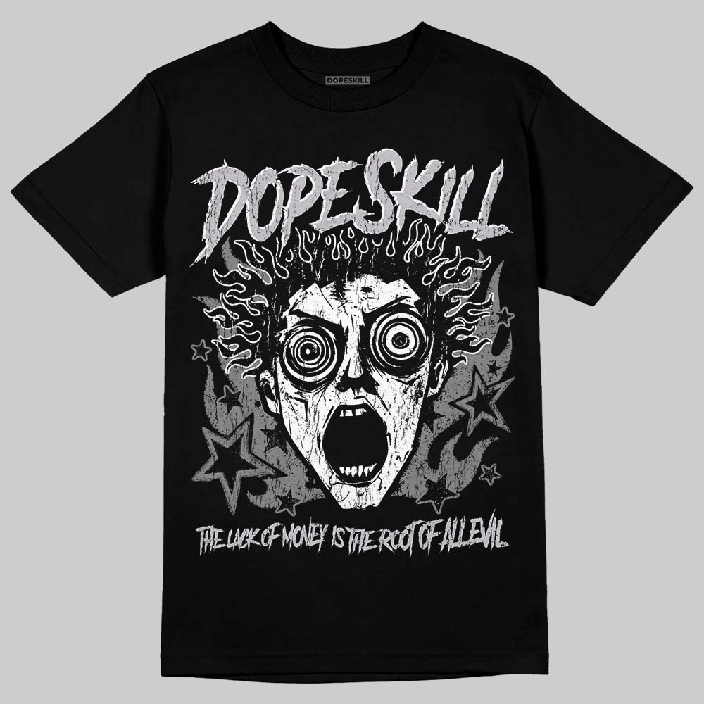 Grey Sneakers DopeSkill T-Shirt Root of Evil Graphic Streetwear - Black
