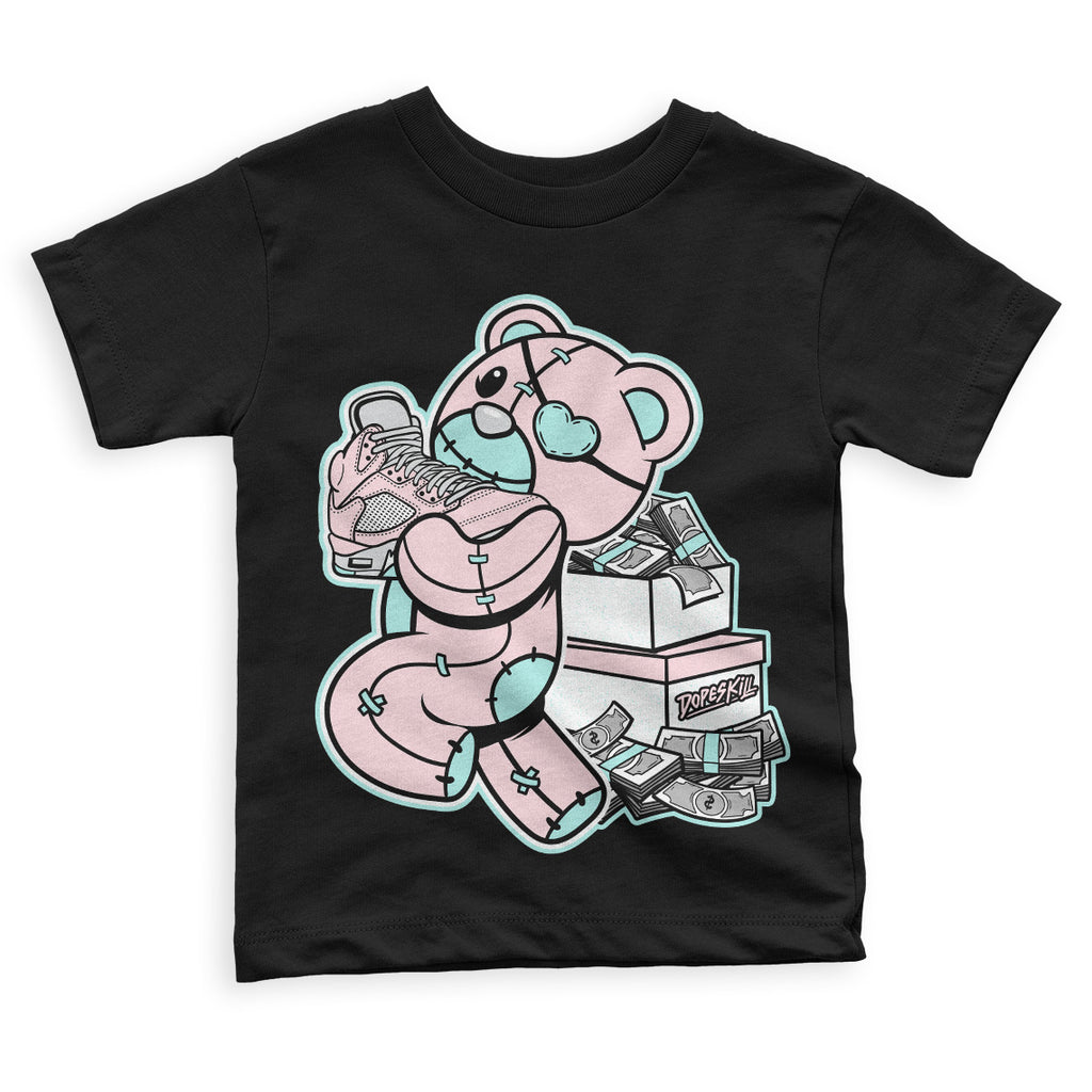 Jordan 5 Easter DopeSkill Toddler Kids T-shirt Bear Steals Sneaker Graphic Streetwear - Black