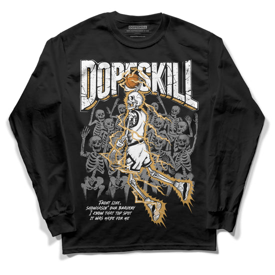 Jordan 11 "Gratitude" DopeSkill Long Sleeve T-Shirt Thunder Dunk Graphic Streetwear - Black 