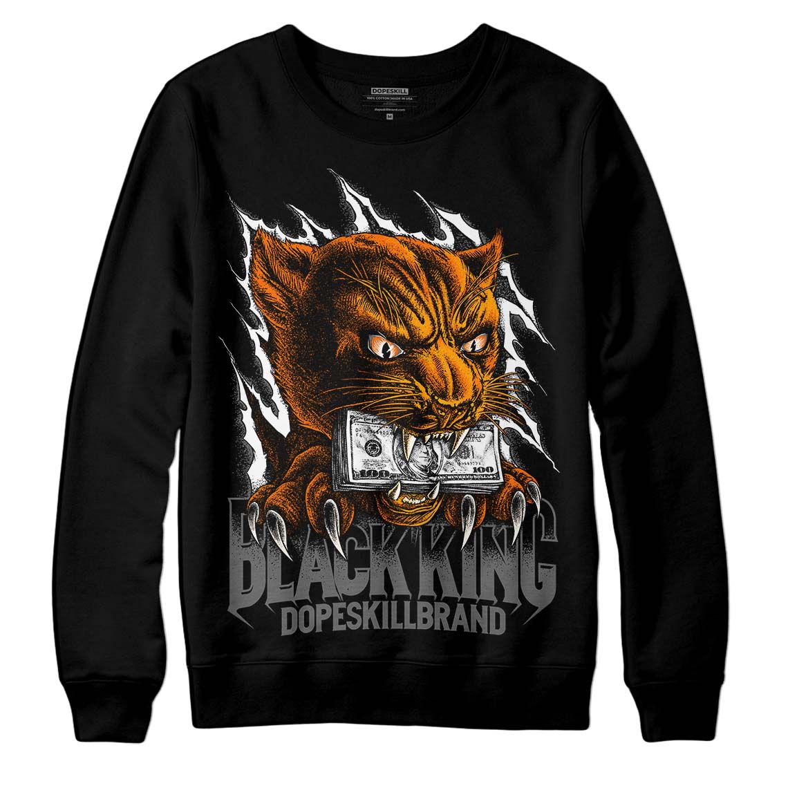 Jordan 3 Retro 'Fear Pack' DopeSkill  Sweatshirt Black King Graphic Streetwear - Black