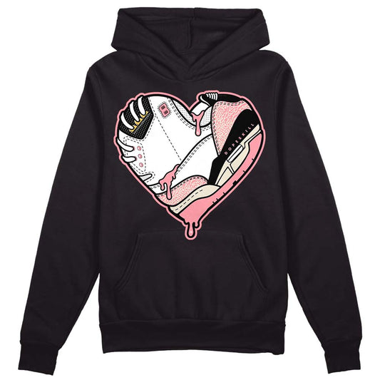 Jordan 3 GS “Red Stardust” DopeSkill Hoodie Sweatshirt Heart Jordan 3 Graphic Streetwear - Black 