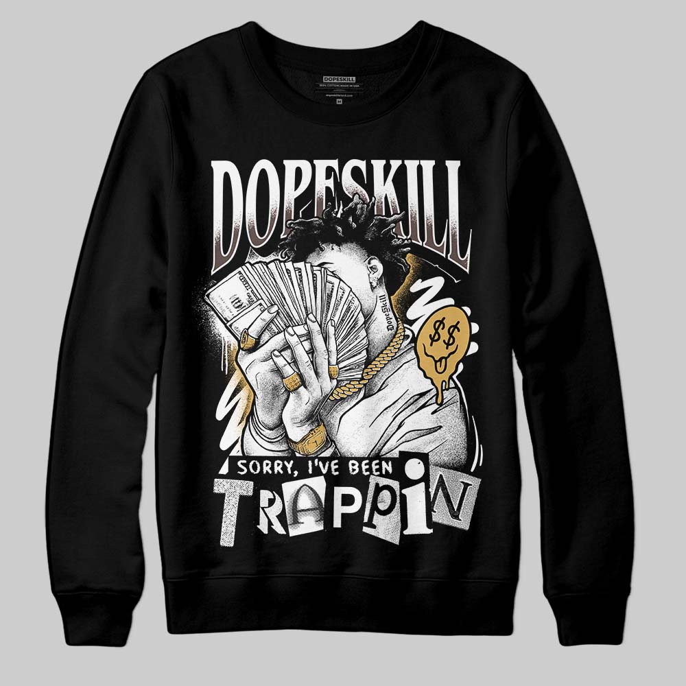 Adidas Samba OG C ‘Black Gum’ DopeSkill Sweatshirt Sorry I've Been Trappin Graphic Streetwear - Black