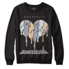 Jordan 4 Retro Frozen Moments DopeSkill Sweatshirt Juneteenth Heart Graphic Streetwear - Black 