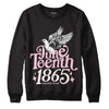 Dunk Low LX Pink Foam DopeSkill Sweatshirt Juneteenth 1865 Graphic Streetwear - Black