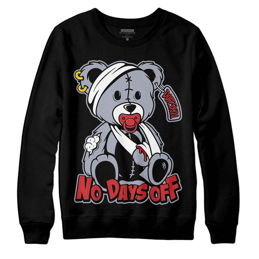 Jordan 4 “Bred Reimagined” DopeSkill Sweatshirt Hurt Bear Graphic Streetwear - Black