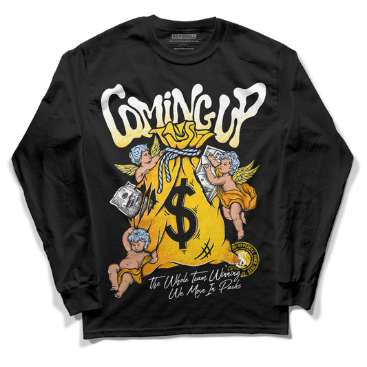 Jordan 6 “Yellow Ochre” DopeSkill Long Sleeve T-Shirt Money Bag Coming Up Graphic Streetwear - Black