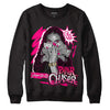 Jordan 1 Low GS “Fierce Pink” Dopeskill Sweatshirt NPC Graphic Streetwear - Black