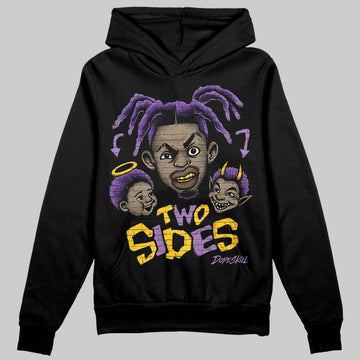PURPLE Sneakers DopeSkill Hoodie Two Sides Graphic Streetwear - Black