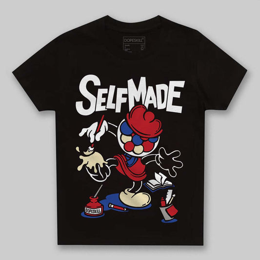 Jordan 4 “Rare Air” DopeSkill Toddler Kids T-shirt Self Made Graphic Streetwear - Black