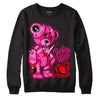 Jordan 1 Low GS “Fierce Pink” Dopeskill Sweatshirt Broken Heart Graphic Streetwear - Black