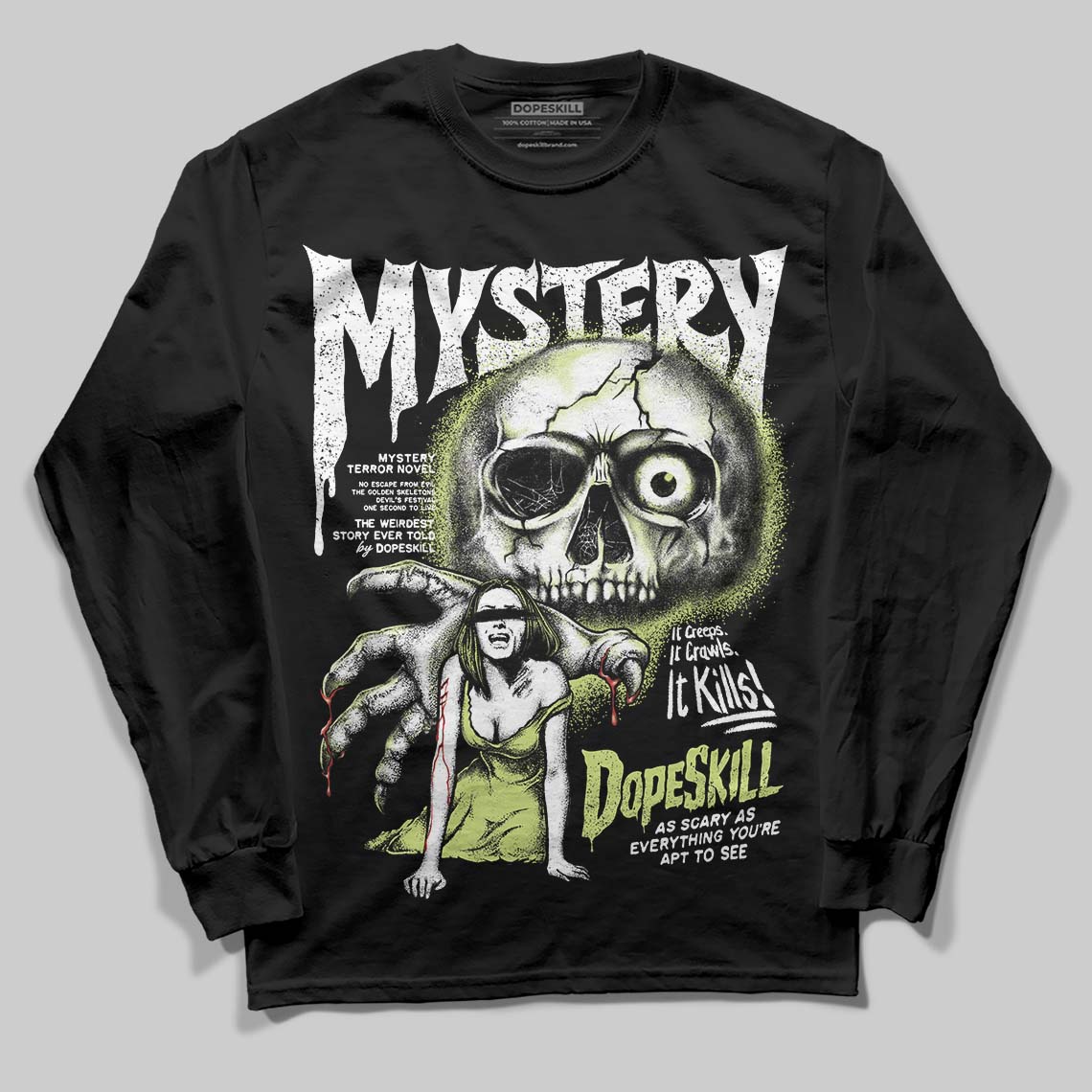 Jordan 11 “Inner Beast” DopeSkill Long Sleeve T-Shirt Mystery Ghostly Grasp Graphic Streetwear - Black