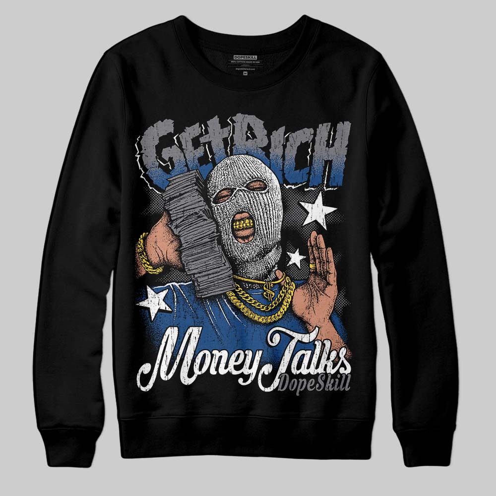 Jordan 9 Retro 'Flint Grey' 2026 DopeSkill Sweatshirt Get Rich Graphic Streetwear - Black