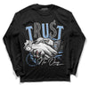 Jordan 5 Retro University Blue DopeSkill Long Sleeve T-Shirt Trust No One Graphic Streetwear - Black