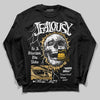 Jordan 12 Retro 'Taxi' 2025 DopeSkill Long Sleeve T-Shirt Jealousy Graphic Streetwear - Black