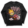 Jordan 12 “Red Taxi” DopeSkill Long Sleeve T-Shirt Break Through Graphic Streetwear - Black