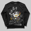 Jordan 4 “Black Cat” (2025) DopeSkill Long Sleeve T-Shirt Make Money Graphic Streetwear - Black