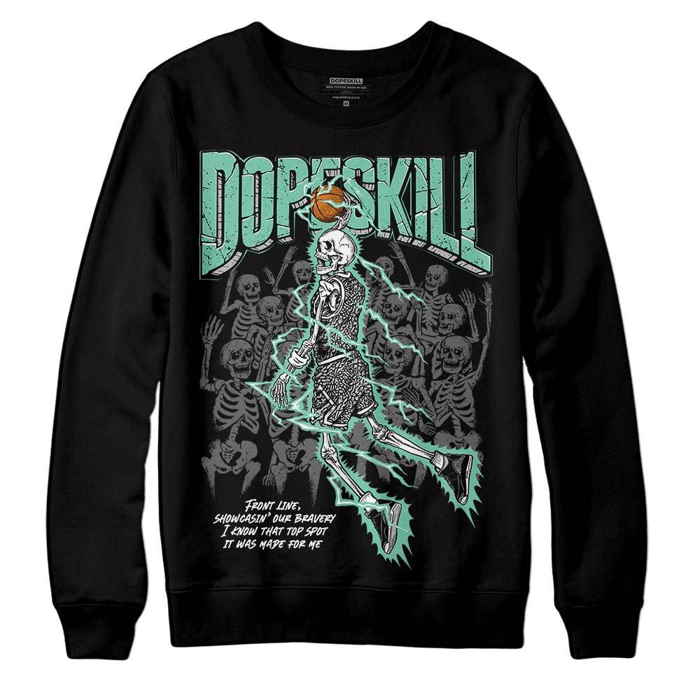 Jordan 3 "Green Glow" DopeSkill Sweatshirt Thunder Dunk Graphic Streetwear - Black