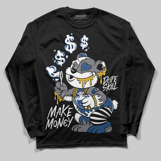 Jordan 9 Retro 'Flint Grey' 2026 DopeSkill Long Sleeve T-Shirt Make Money Graphic Streetwear - Black