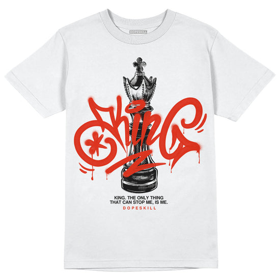 Jordan 6 Retro Toro Bravo DopeSkill T-Shirt King Chess Graphic Streetwear - White 