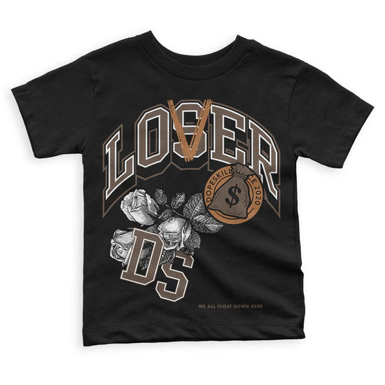 Jordan 1 Retro High OG Palomino DopeSkill Toddler Kids T-shirt Loser Lover Graphic Streetwear - Black