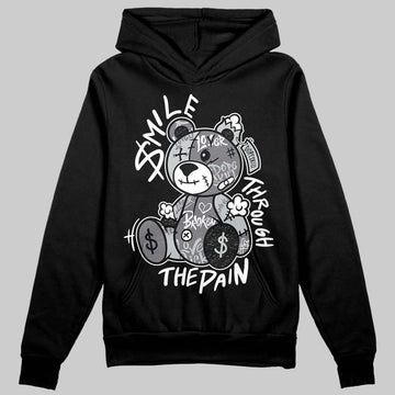 Jordan 4 “Fear” DopeSkill Hoodie Sweatshirt Smile Through The Pain Graphic Streetwear - Black