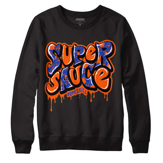 Dunk Low Futura Orange Blaze DopeSkill Sweatshirt Super Sauce Graphic Streetwear - Black