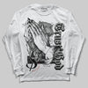 Jordan 14 "Black/White" DopeSkill Long Sleeve T-Shirt Trust God Graphic Streetwear  - White